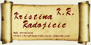 Kristina Radojičić vizit kartica